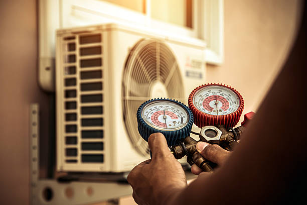 Professional Hvac Installation technician working in Falmouth, MA
